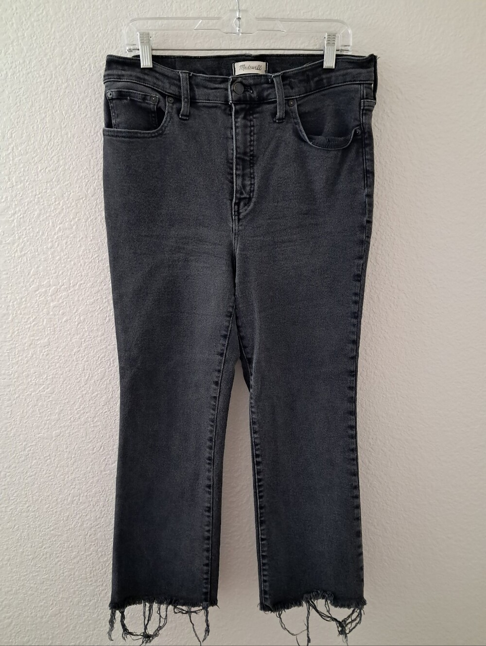Madewell Cali Demi Boot Jeans Women's Size 31 Black Casual Classic Capsule